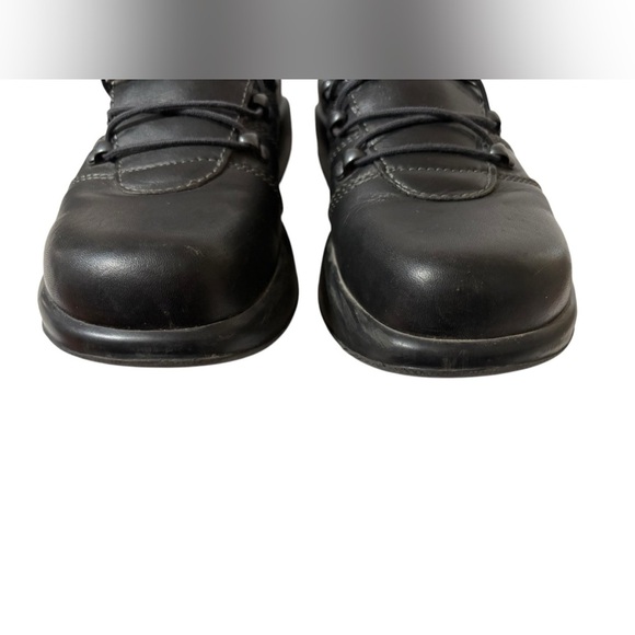 ๐ Dansko Lace-Up Comfort Clog Shoes Womens EU 40 US 9.5- 10 Black Leather - Picture 5 of 12